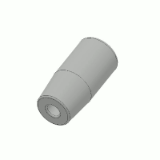 18000330000 - Duroplastic cylindrical handle and female plastic thread